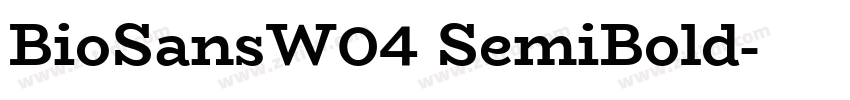 BioSansW04 SemiBold字体转换